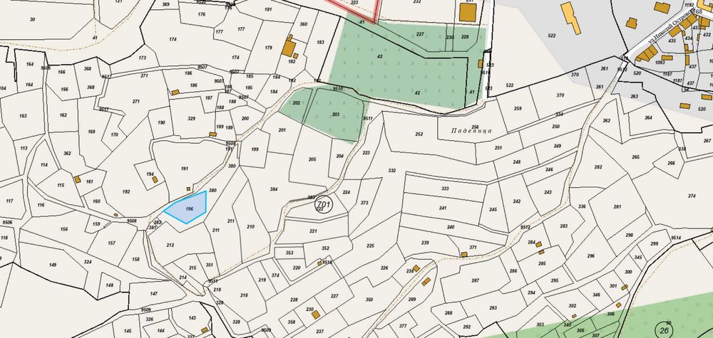 Парцел 846 кв. м, до регулация – с. Устина