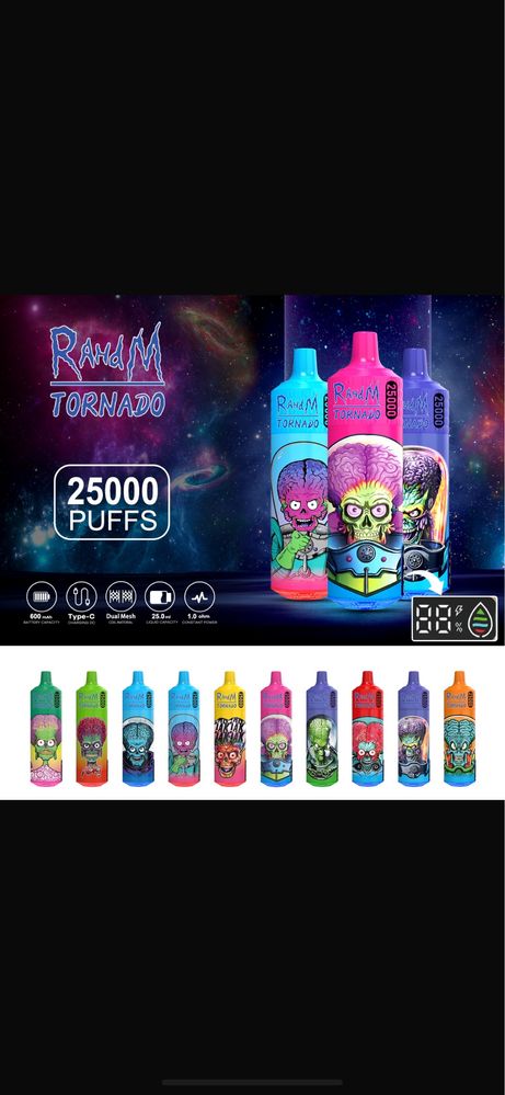 Vape RahdM Tornado 25000 PUFF/Sigilat