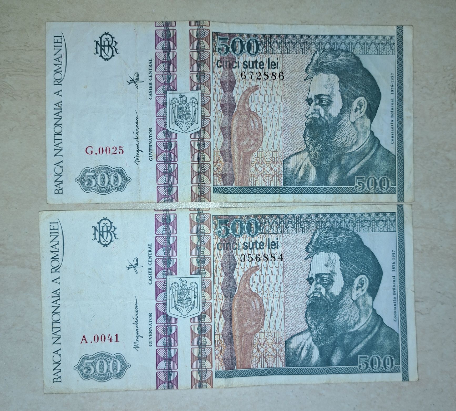 Vand bancnote vechi de 500 lei