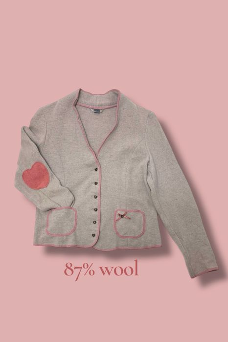 Cardigan tip sacou | Tricotat Premium S. Oliver | Lână 87%