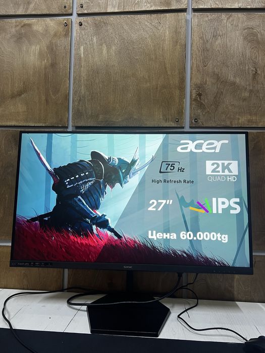 Игровой монитор Acer  27 дюймов 75Hz IPS 2к разрешения