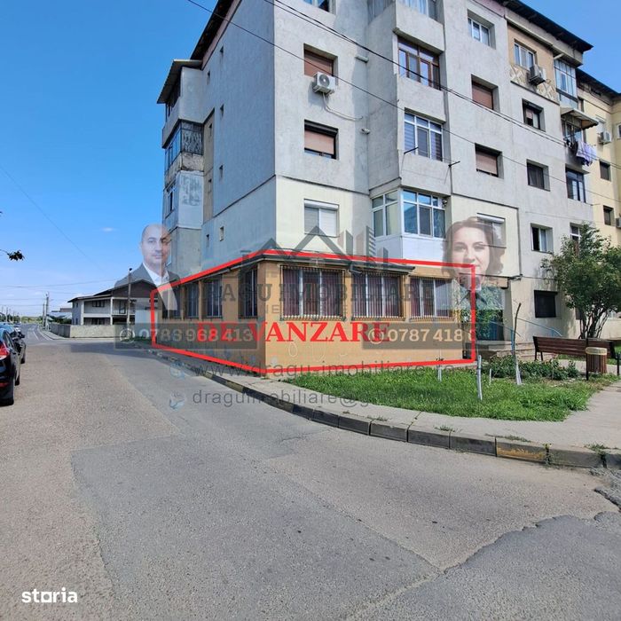 Apartament 2 camere, parter/Potențial comercial – Tecuci