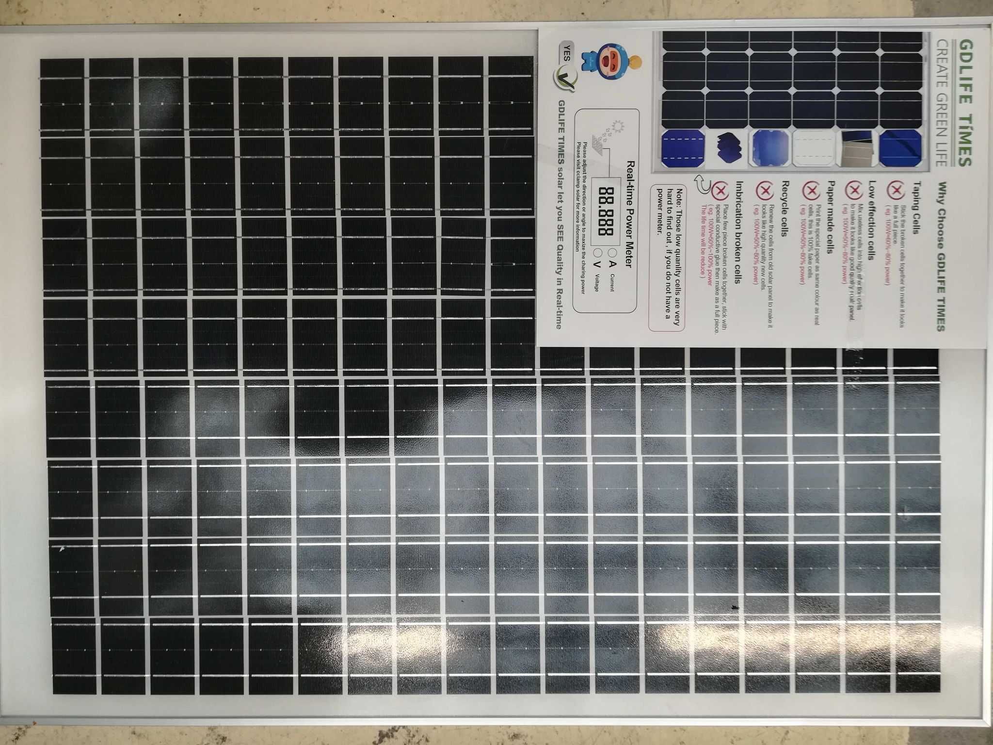 Panou solar fotovoltaic 50W dimensiune 47x67 cm 12V