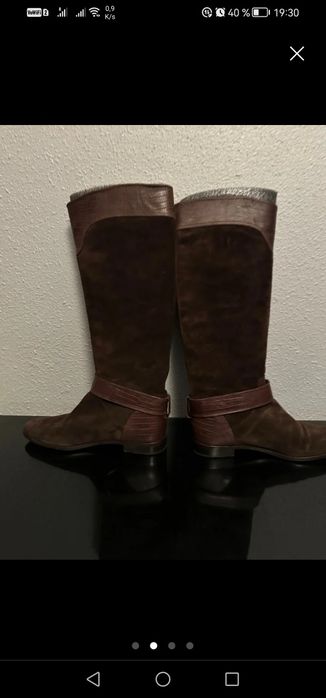 Cizme piele intoarsa Uterque/Massimo dutti