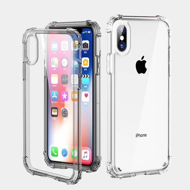 Прозрачен Силиконов Кейс за Iphone SE3 2022 / 7 8 X XS Max XR 11 SE2