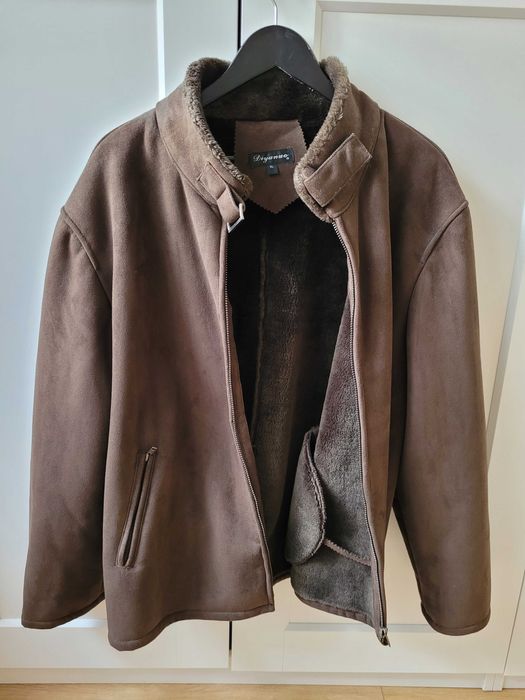 Haina / Geaca de iarna din piele intoarsa si imitatie de blana Diyanuo