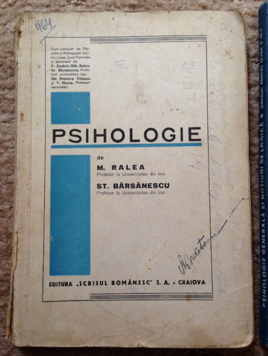 Manuale scolare anii '60 - '90 Psihologie Biologie Chimie Fizica