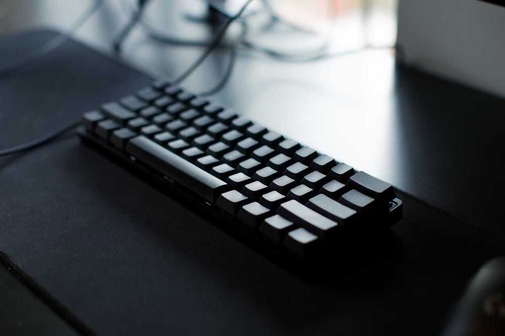 Черни blank PBT keycaps за механична клавиатура