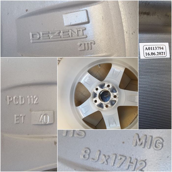 jante aliaj 17; 5x112; Mercedes E class w211,w212,w213, GLK, GLC, Vito