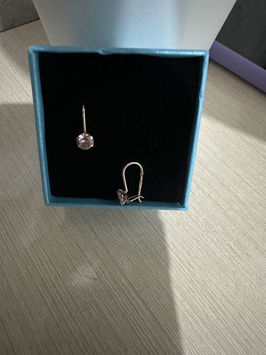 Продам детские золотые серьги