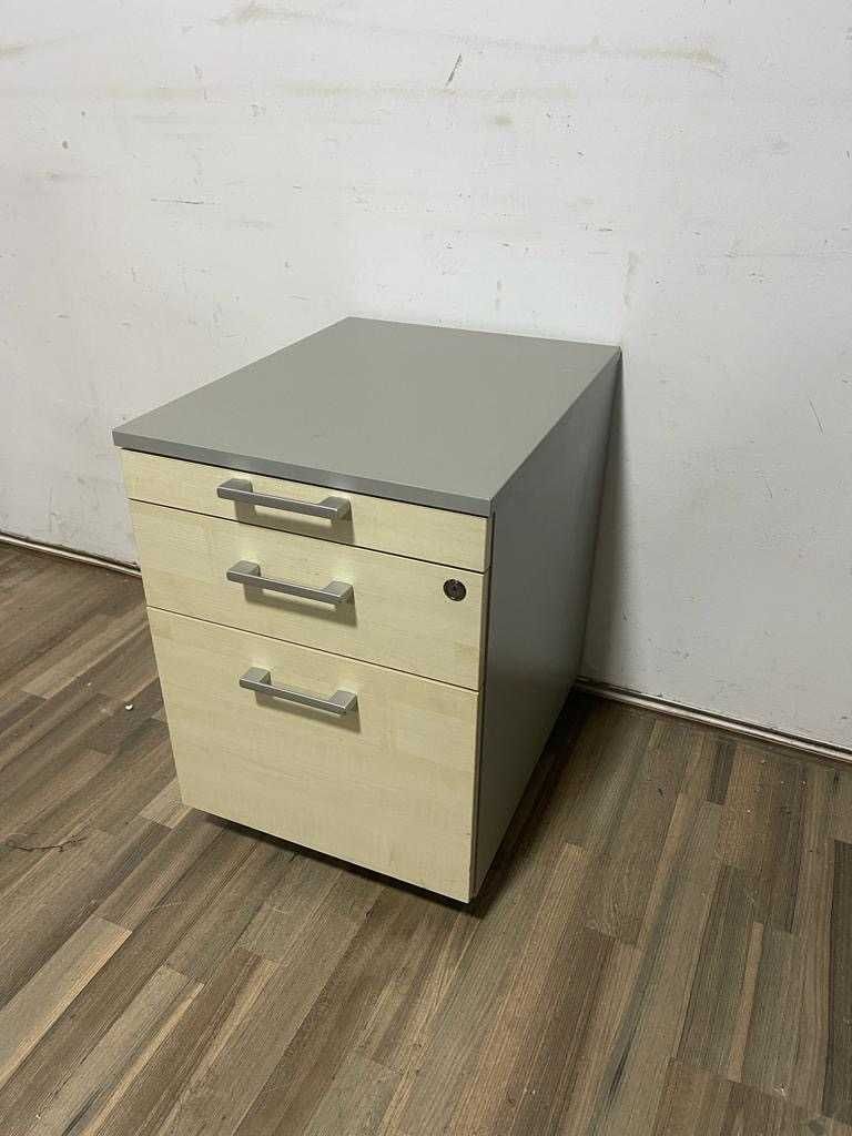 2 buc Rollbox cu 3 sertare; Noptiera pe rotile