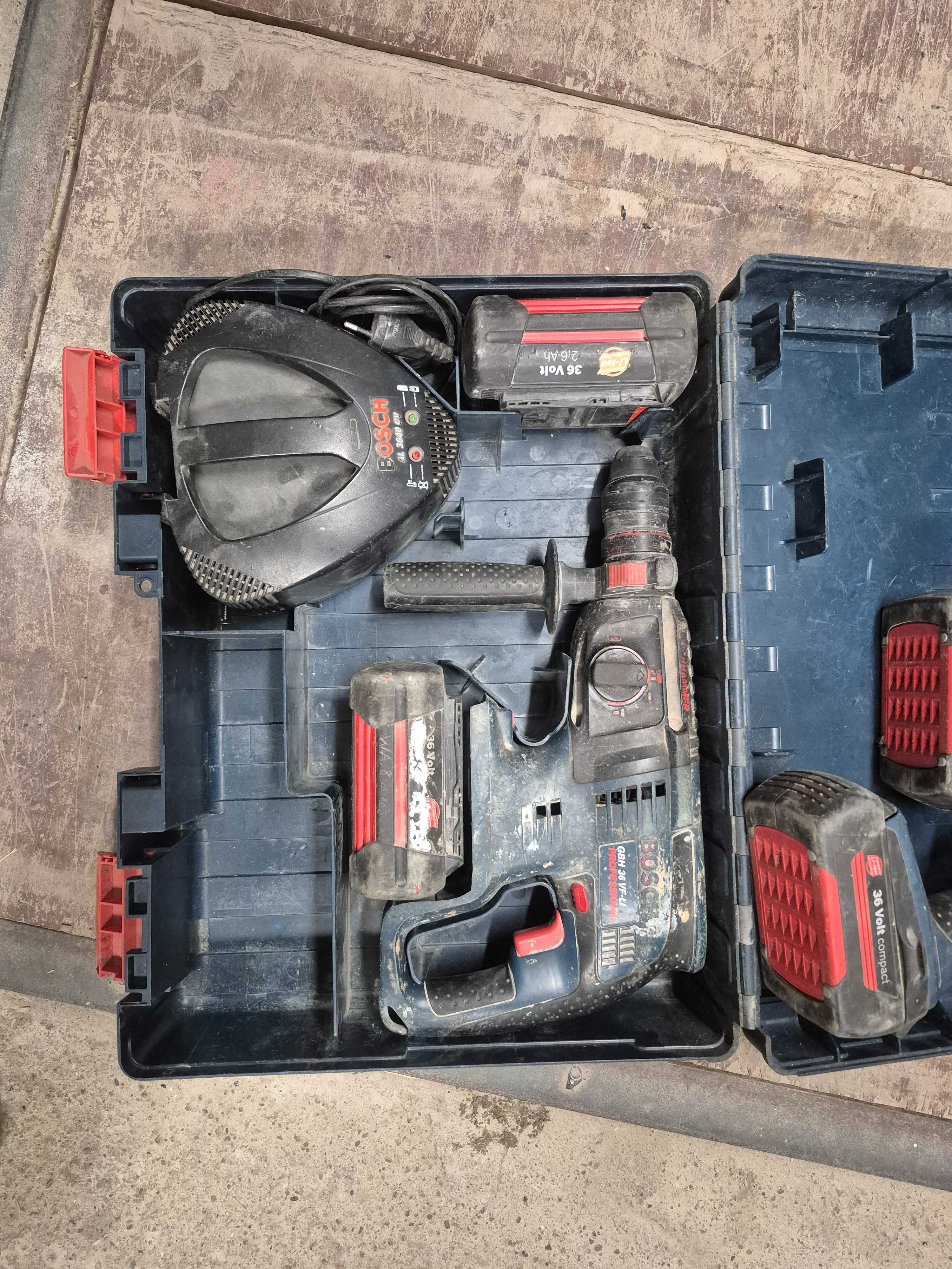 Перфоратор и Винтоверт Bosch 36v 5бр. Батерии
