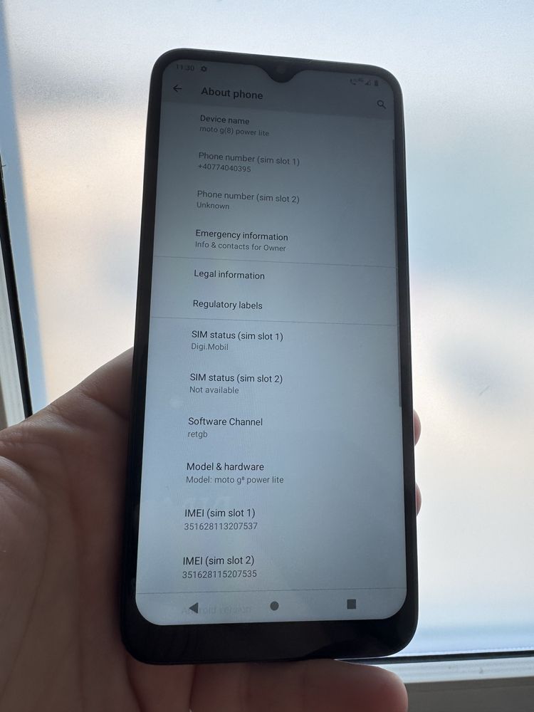 Motorola g8 power lite