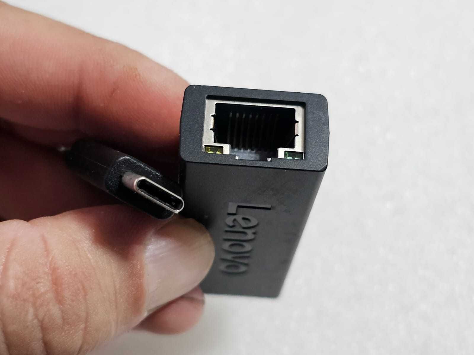 Placa de retea externa RJ45 Gigabit 100/1000Mbs Lenovo la USB-C