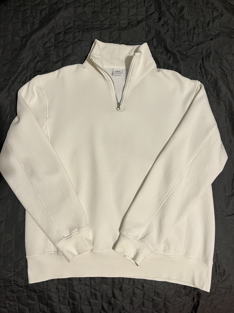 Блуза Zara с цип и яка М