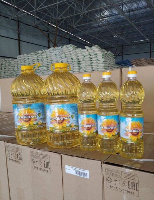 Nejinsiky 1 litrli va 5 litrli yogʻlar sotiladi