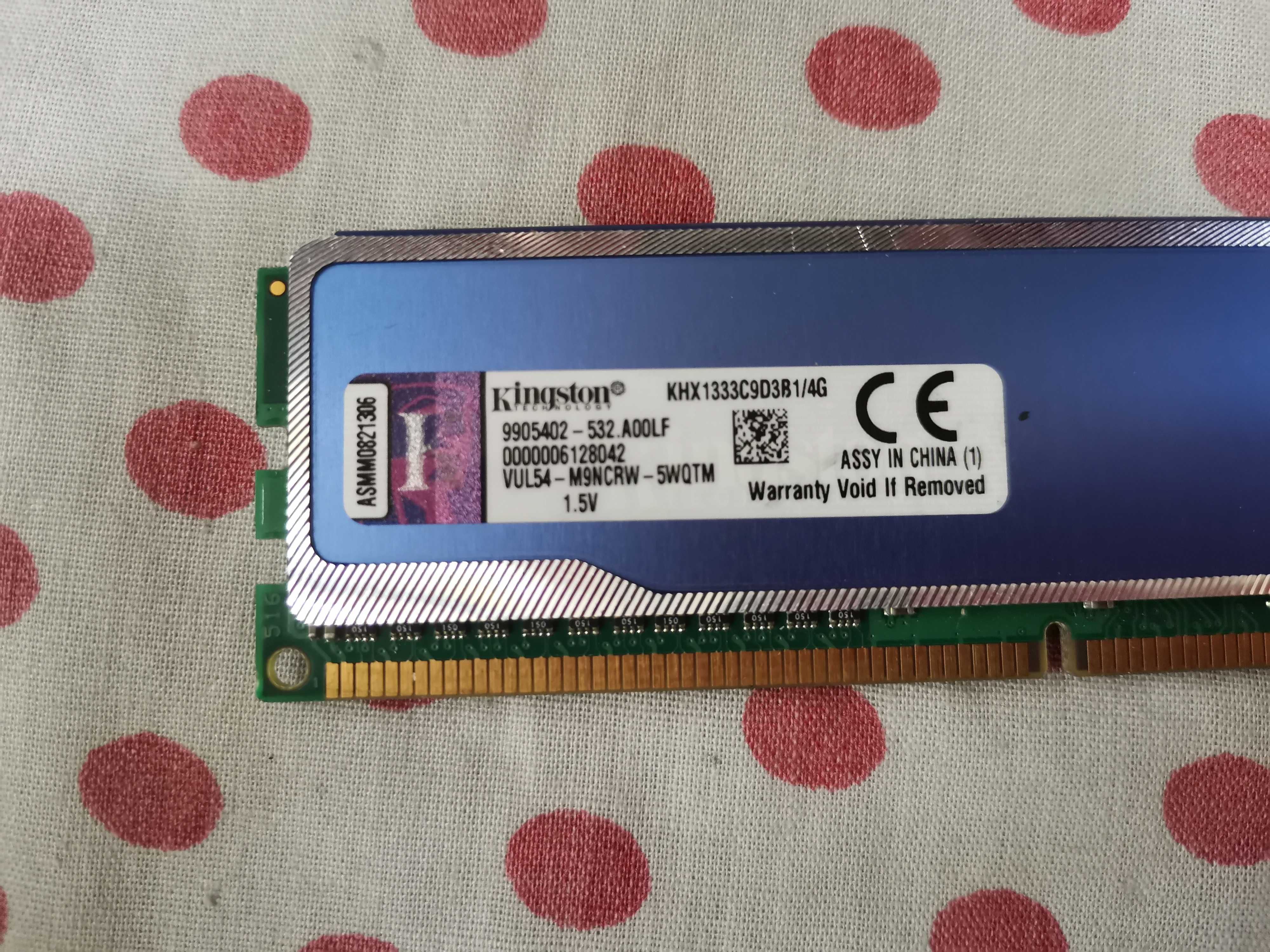 Memorie Ram Kingston HyperX Blu 4 GB (1 X 4 GB) 1333Mhz.