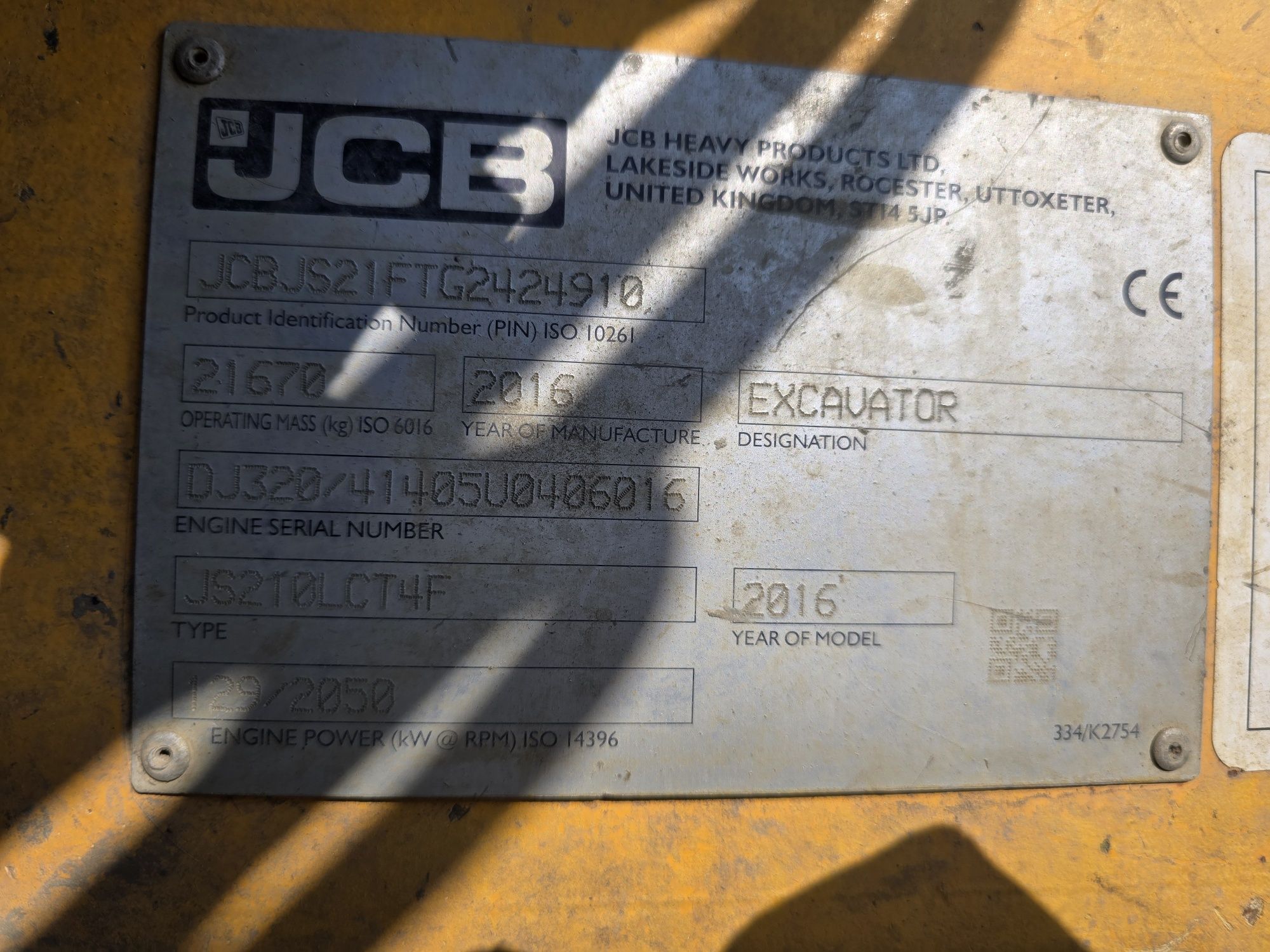 Excavator JCB 210 LC