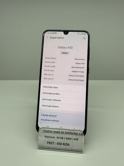 Samsung Galaxy A50 128GB Dual Sim Black