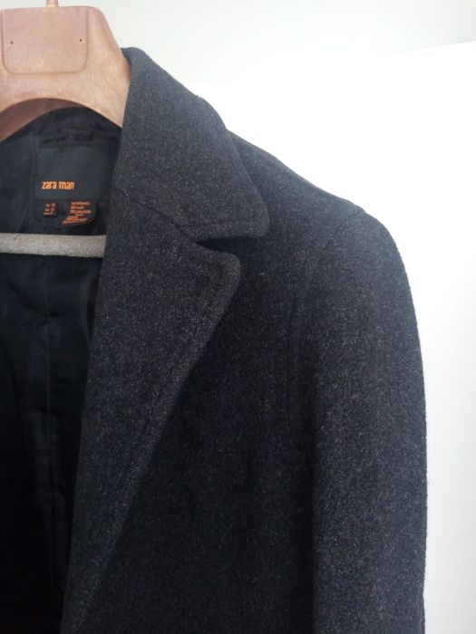 Zara MAN - Scurta groasa din lana. Jacheta. Geaca. Trench. Noua.