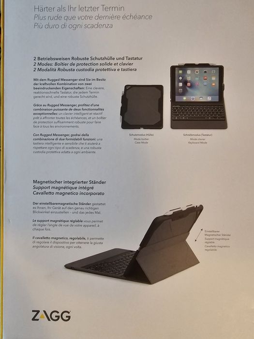 Удароустойчив кейс с отделяща клавиатура Zagg Rugged Messenger Case