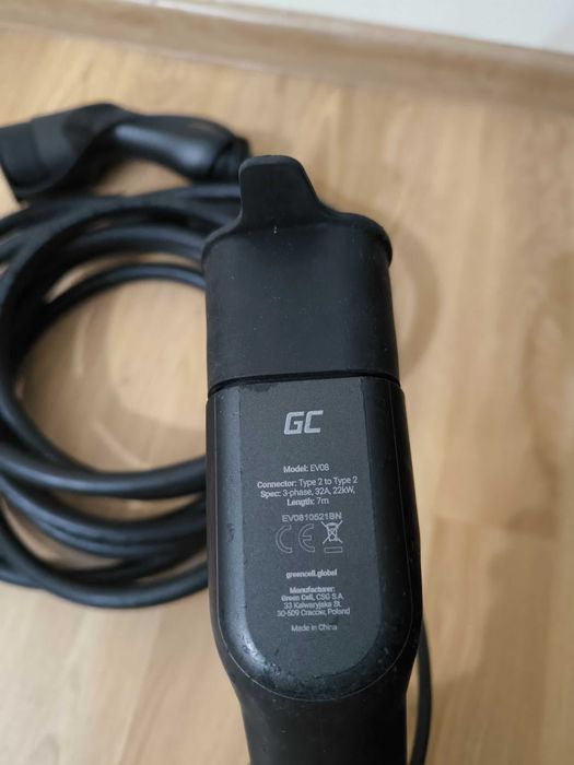 Кабел Тайп 2 за зареждане на елекромобил (type 2)