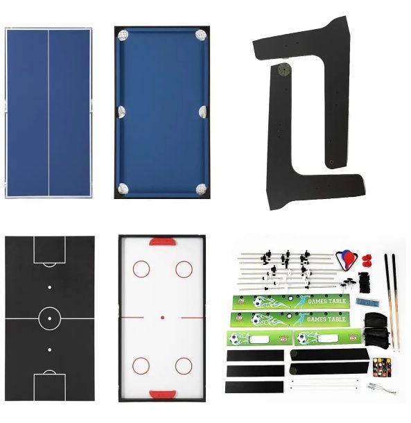 Игра 4 в 1 джаги, билярд, пинг-понг, въздушен хокей SC0062GN-A