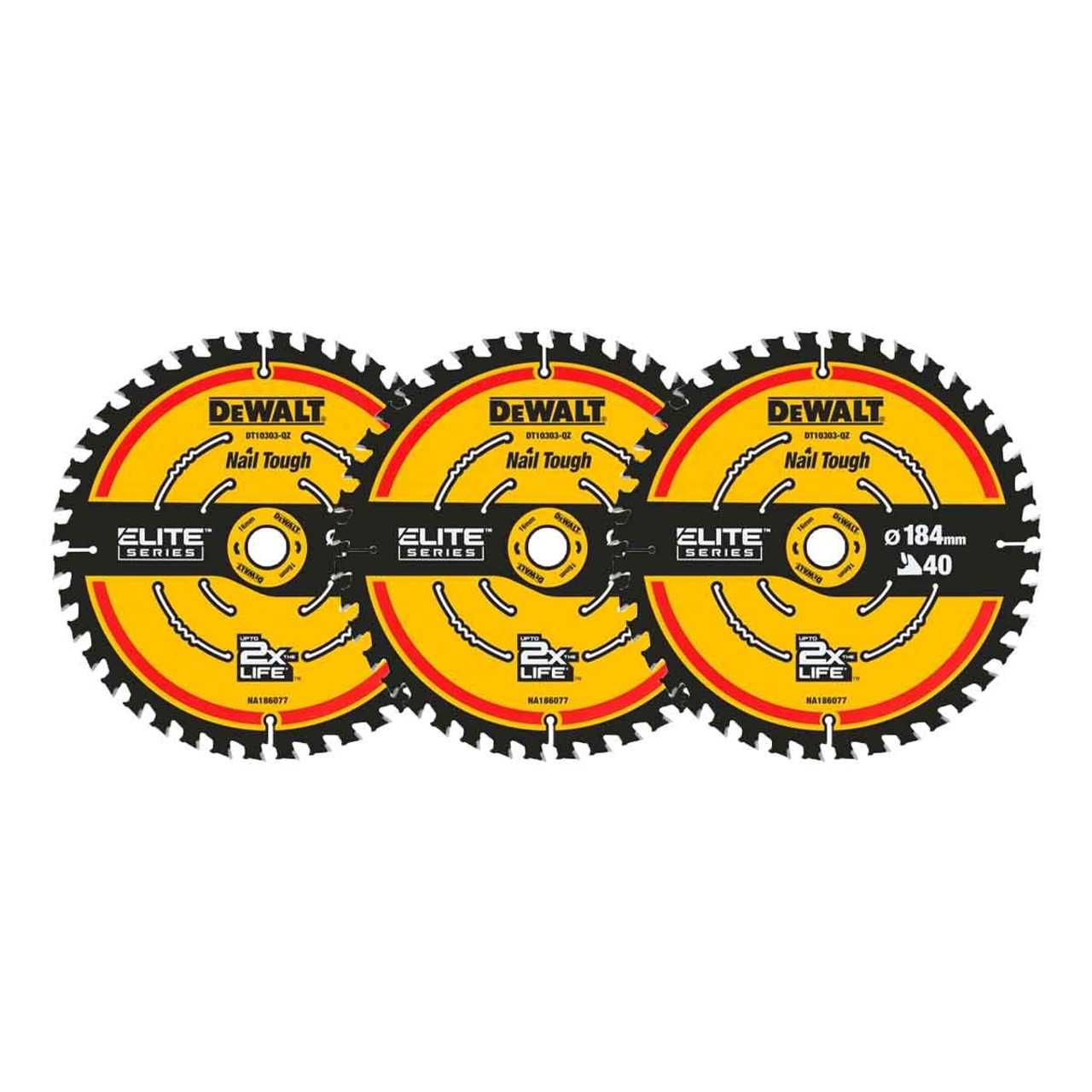 Циркулярен диск за дърво DeWALT DT10303-QZ Elite, 184 x 16 x 1.65 мм