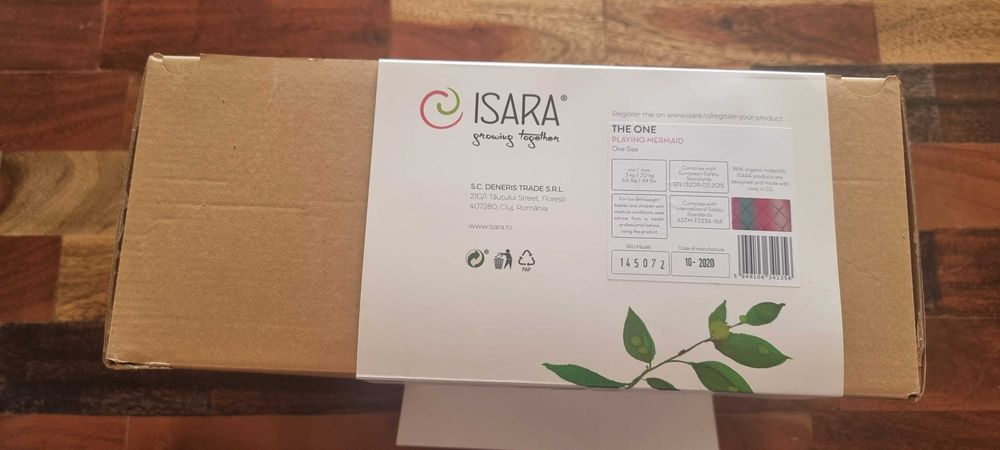 Marsupiu ergonomic Isara The One model Playing Mermaid+Protectie iarna