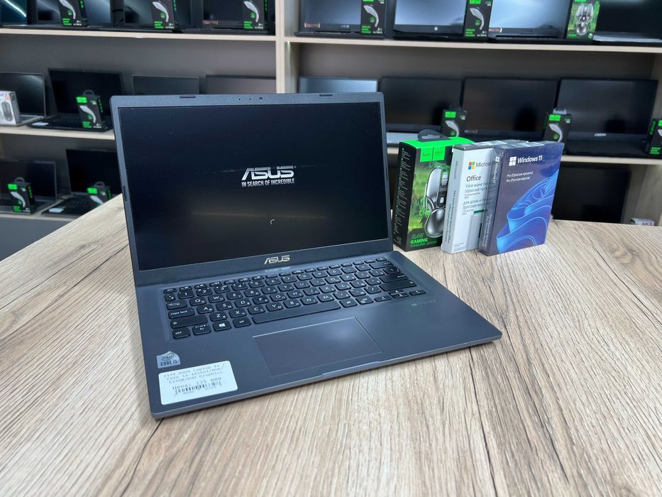 Ноутбук ASUS X415 для работы / Core i5-1035G4 / 8GB / 256GB SSD / S10