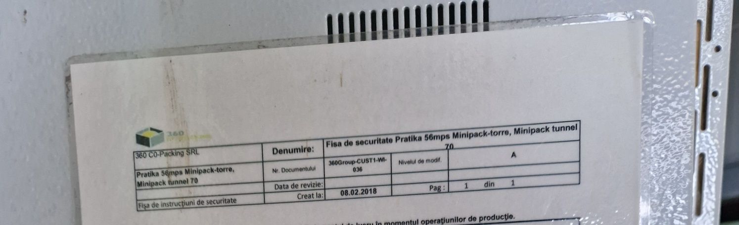 Masina de ambalat in folie termocontractabila/ de sigilat/ Minipack 70