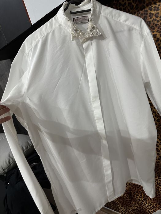 Camasa over size dama , lucrat manual pietre