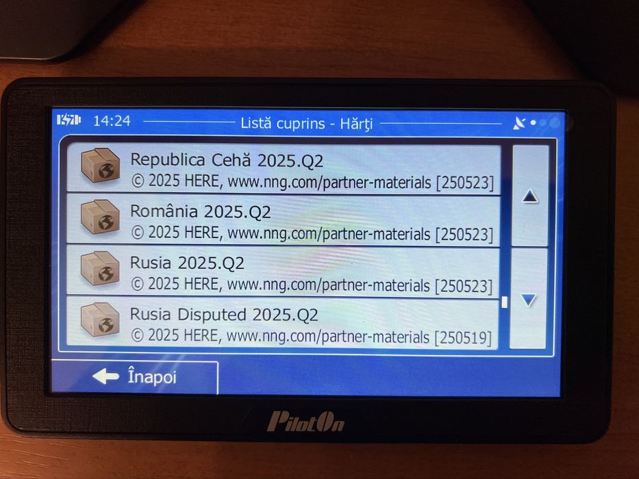 Navigatie Gps camion PilotOn  harti full Europa 2025