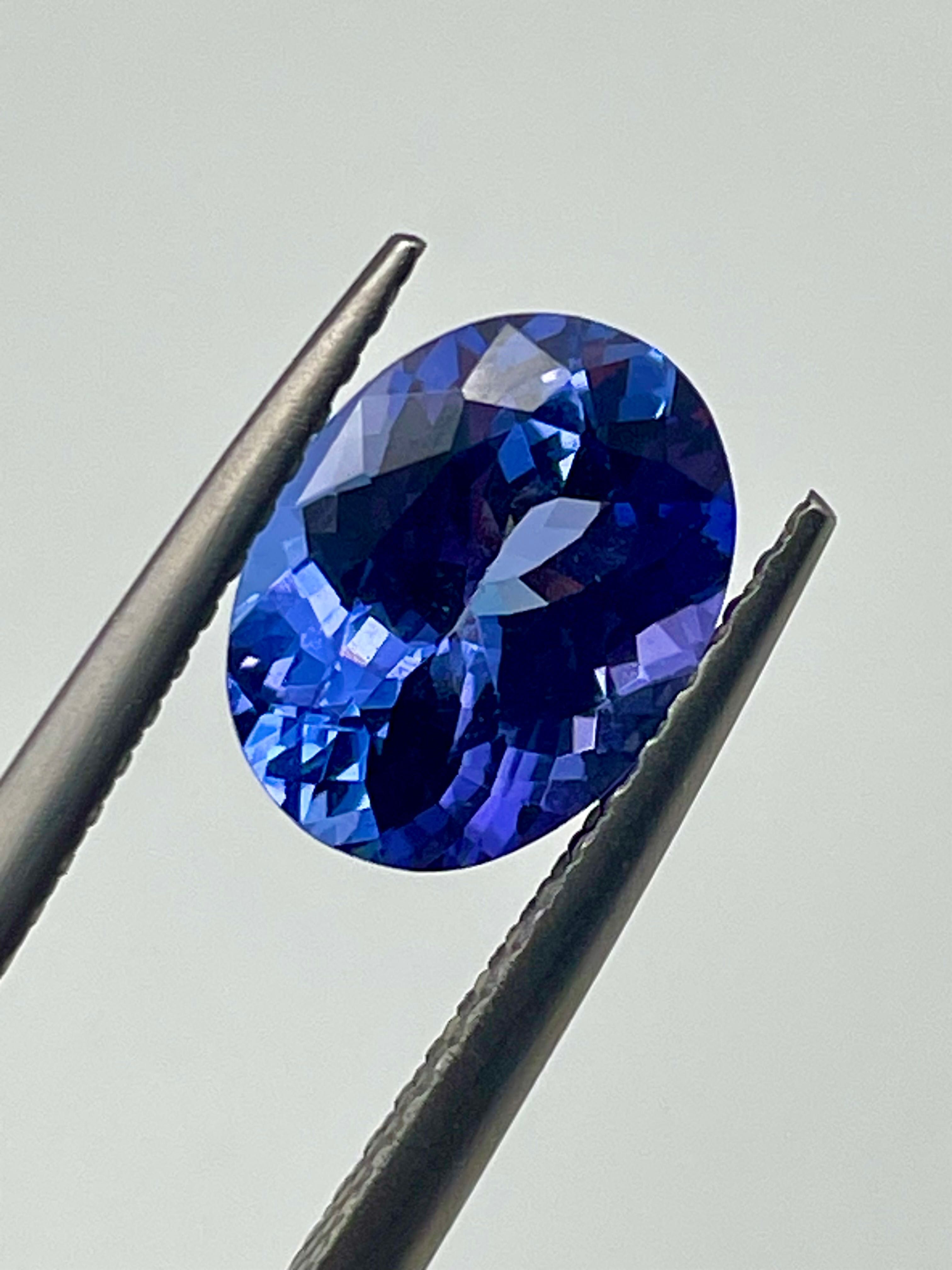 Инвестиционен естествен Танзанит 4.51ct. GIA Сертификат