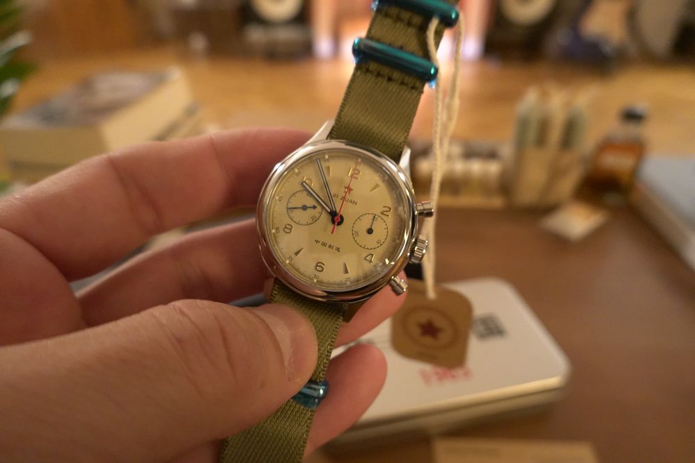 Ceas mecanic SEAGULL 1963 Nou, cutie.