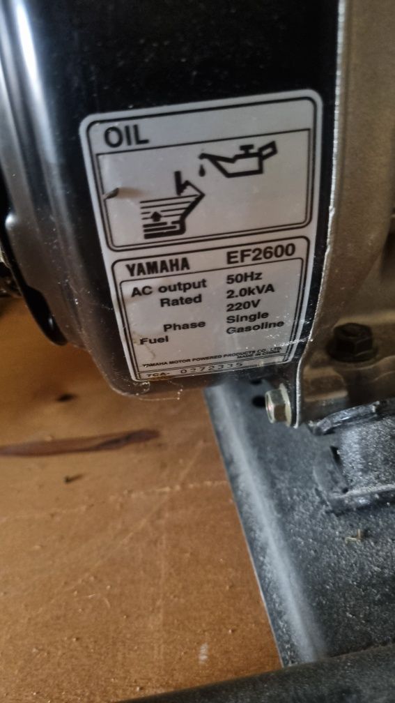 Dvijok Yamaha EF2600 3 Kv
