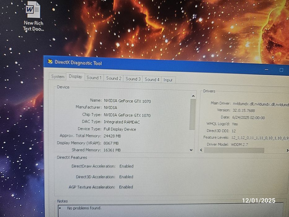 PC Gaming gtx 1070, intel i5