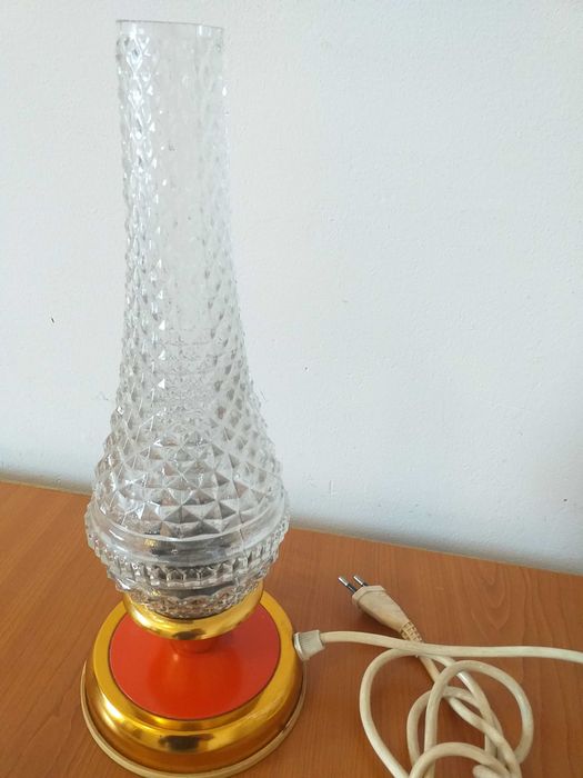 Veioza/lampa veche semicristal,anii 1970,made in Germania/vintage