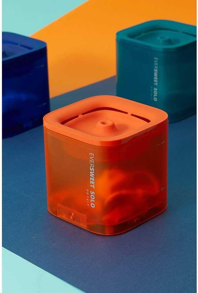 PETKIT Eversweet Solo LED Фонтан за вода за домашни любимци,оранжев