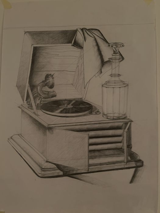 Desen in grafit-natura statica