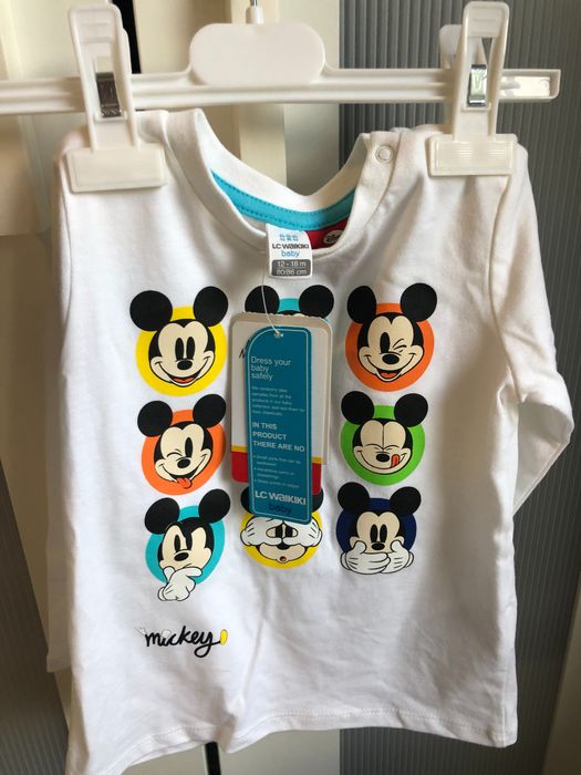 Дънки с блузка нови 12-18 месеца