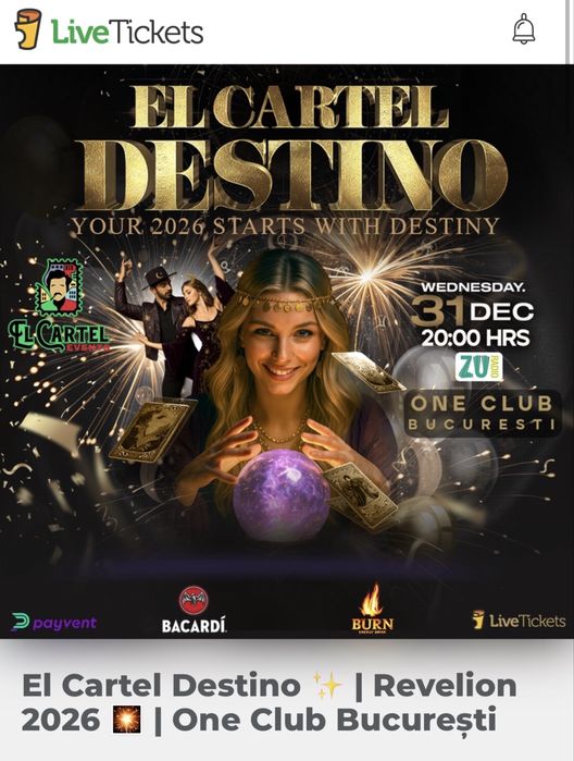 Bilete Revelion El Cartel Bucuresti