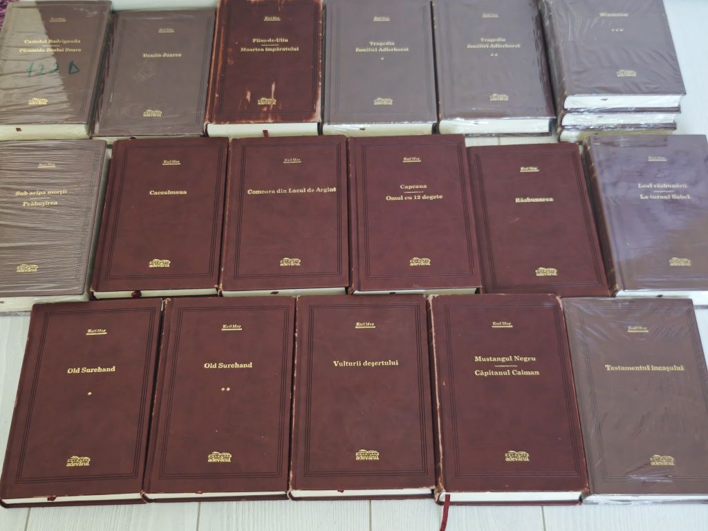 Colecția Karl May, Adevărul Lux, Completa, 18 vol, Stare foarte buna