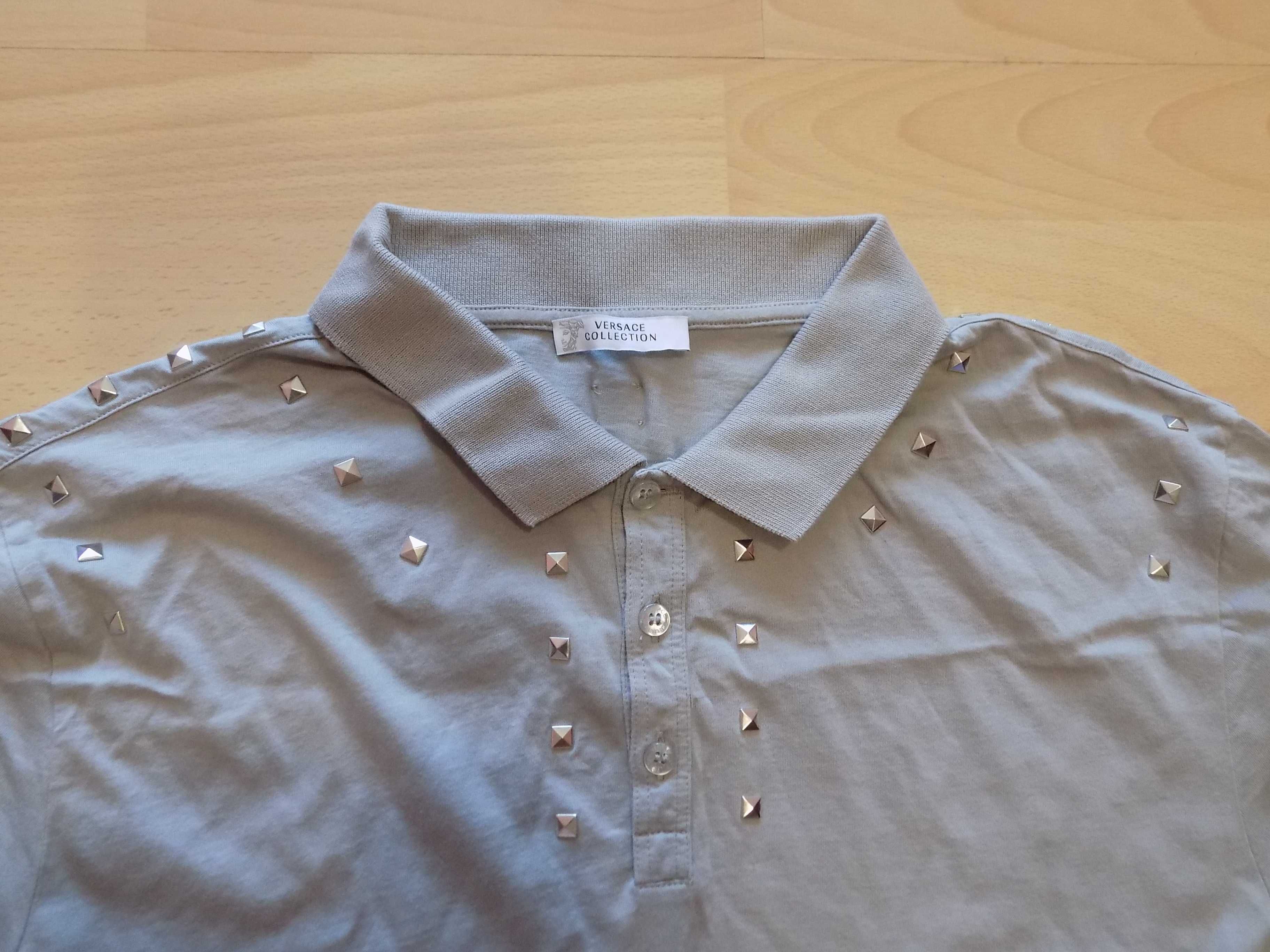 Тениска gianni versace collection потник блуза оригинал яка мъжка XXL