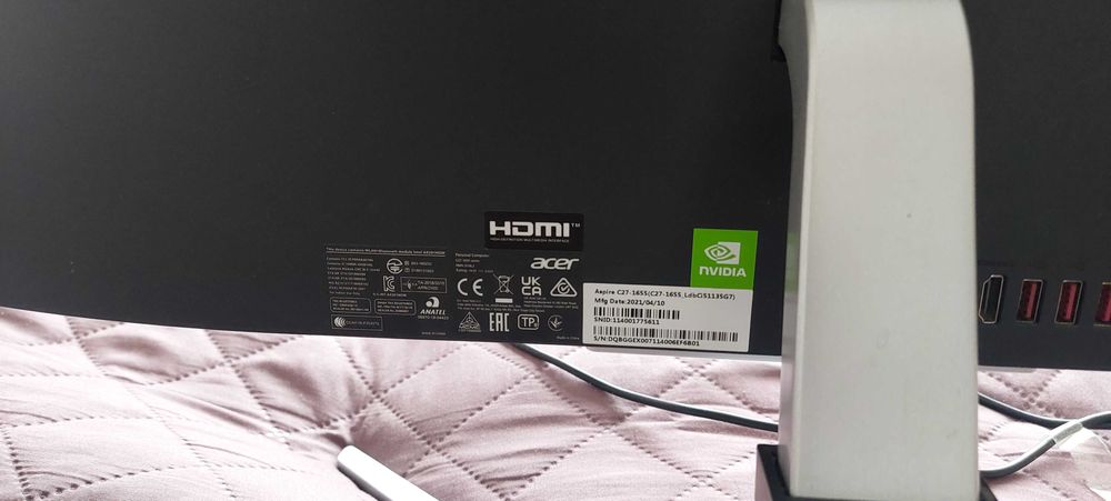Настолен компютър All-in-One ACER Aspire C27-1655, 27"