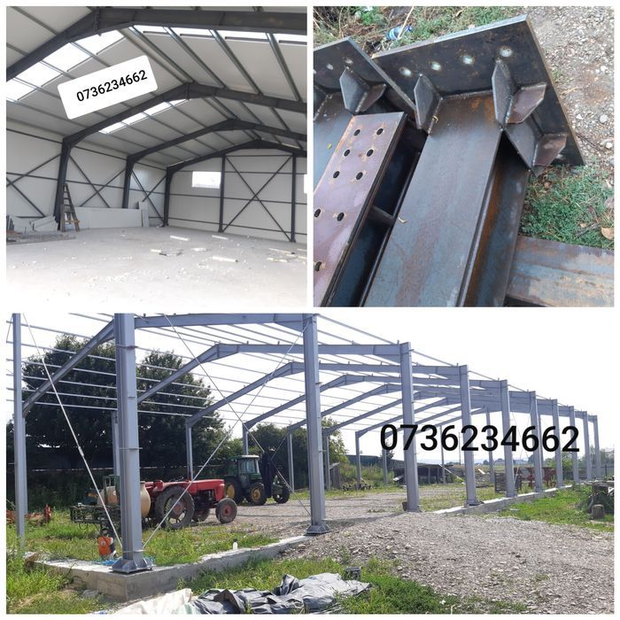 Hala metalica 14x24x4 inchisa cu panouri sandwich 17.000 E