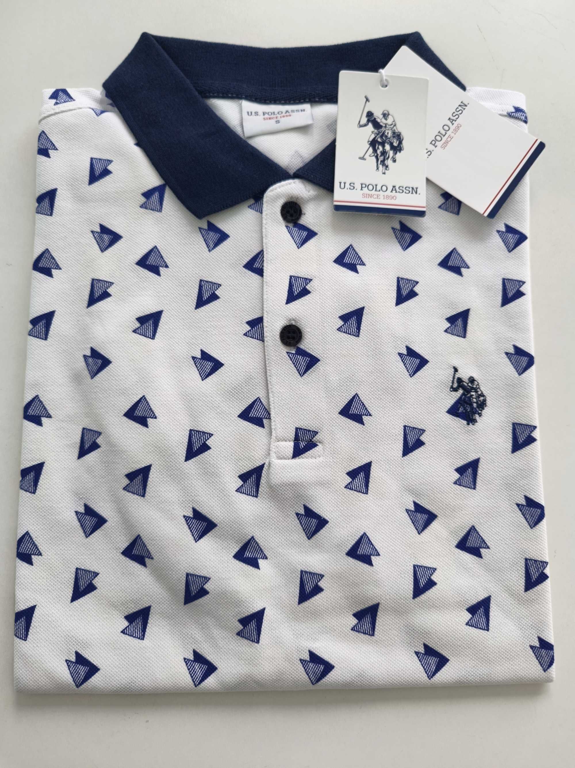 U.S. Polo Assn. S,M,L,XL,Оригинални мъжки тениски с яка