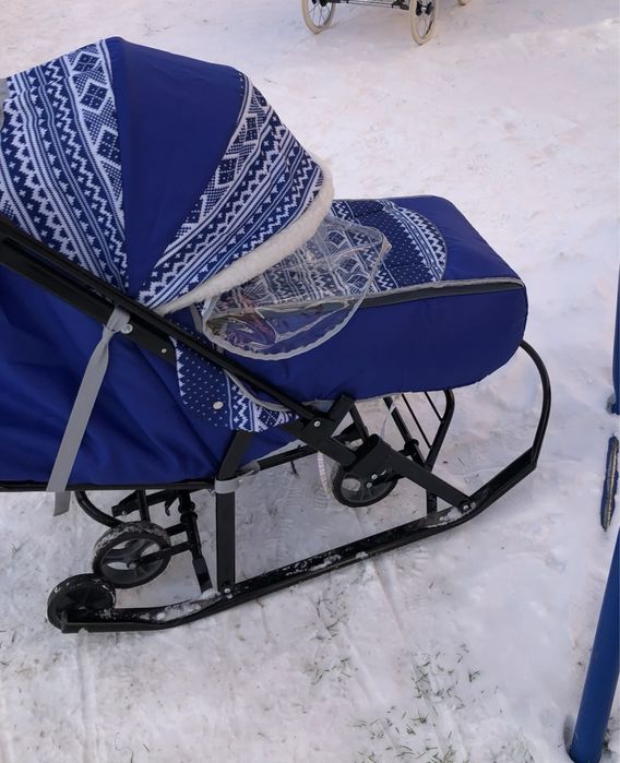 Санка коляска для младенца до 3хлет