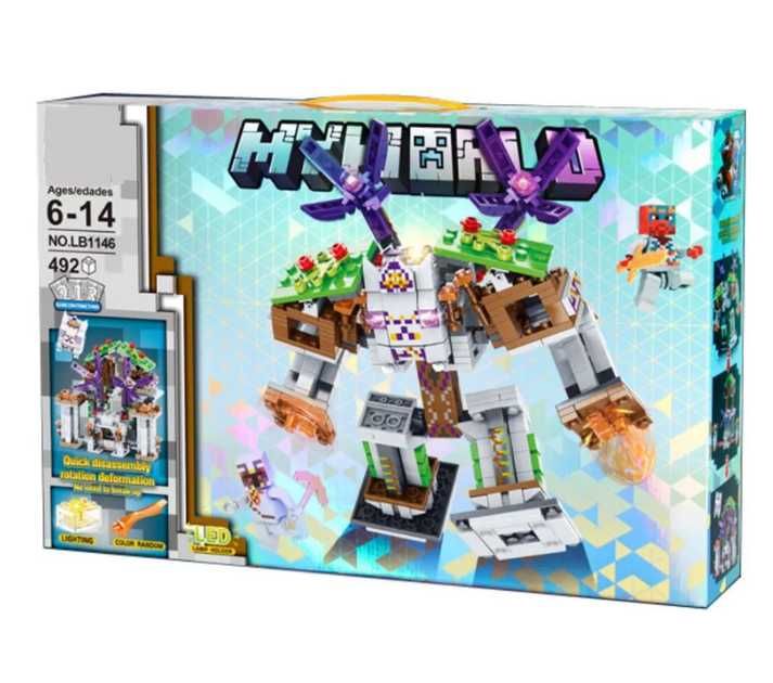 Конструктор Майнкрафт LED светлина Minecraft конструктори