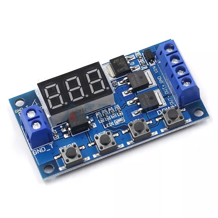 Modul temporizator releu 12V cu display cu programare